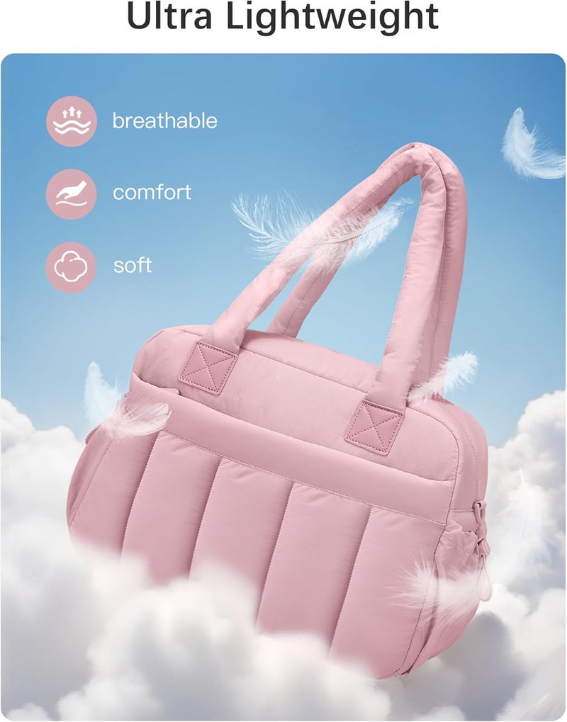 oscaurt Gym Bag for Women Lightweight Duffle Bag for Travel with Toiletry Pouch Water Resistant Carry On Weekender Overnight Duffel - Image 5